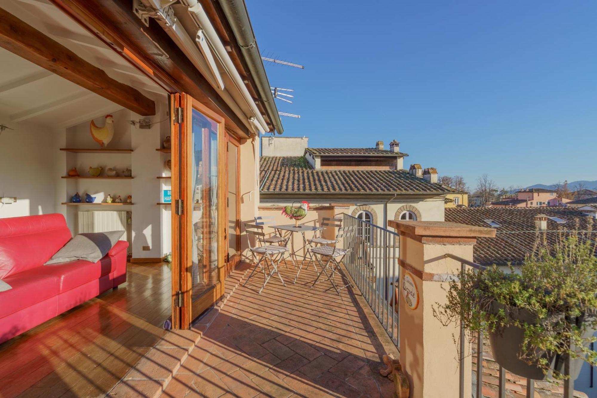 Terrazza Coccode' Spazioso Con Vista Mozzafiato! Lucca Exteriör bild