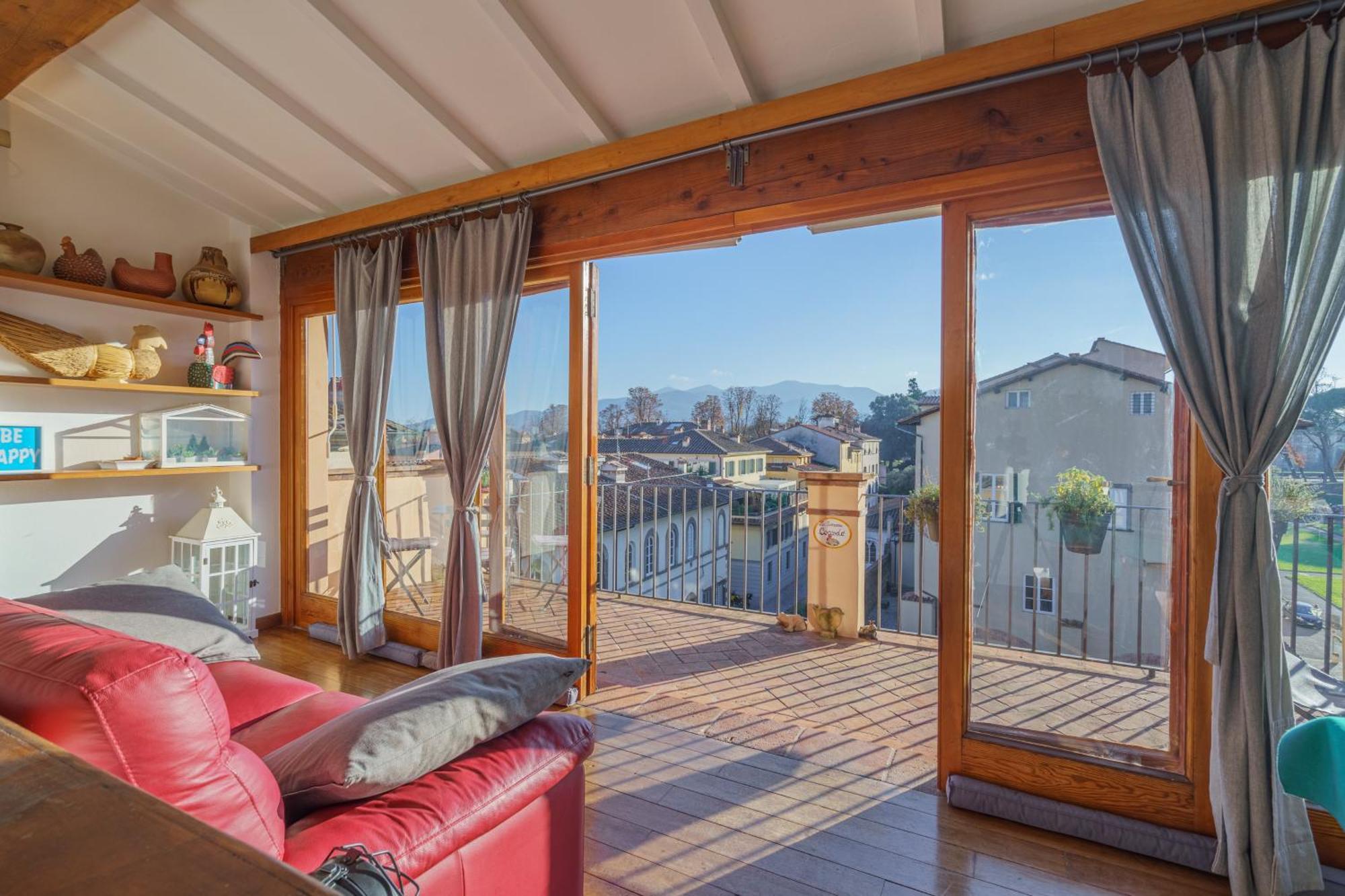 Terrazza Coccode' Spazioso Con Vista Mozzafiato! Lucca Exteriör bild
